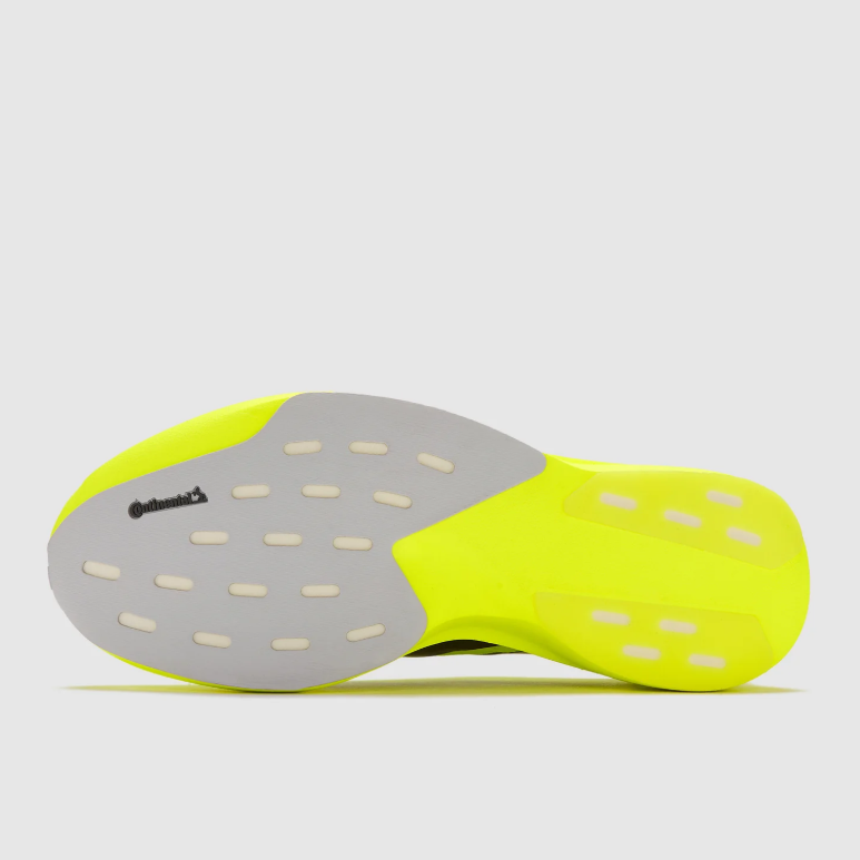 adidas Adizero Neon Yellow Running Shoes with Dark Three-Stripes