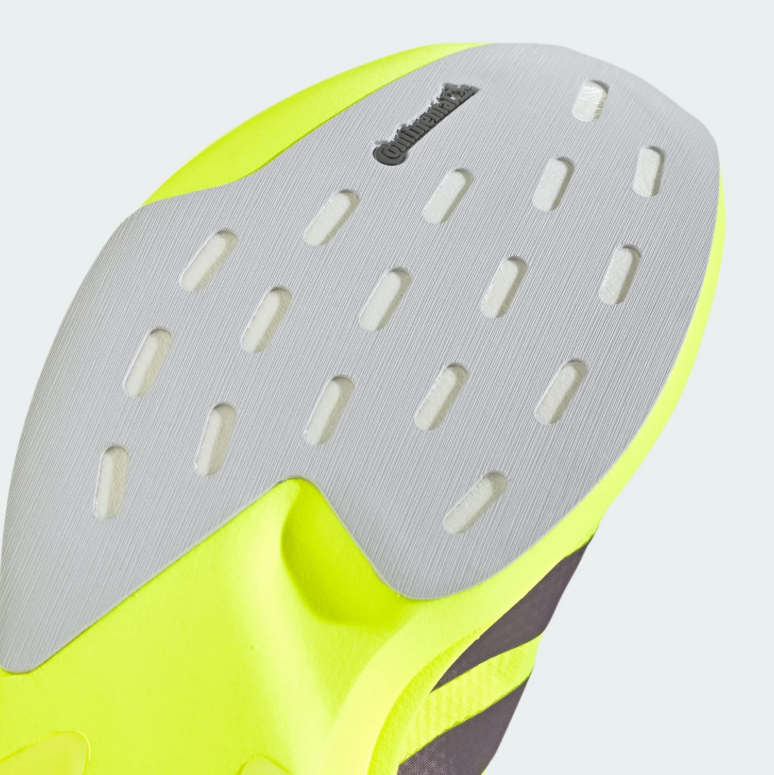 adidas Adizero Neon Yellow Running Shoes with Dark Three-Stripes