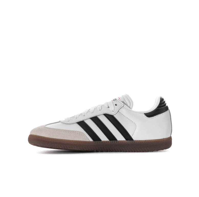 adidas Samba Sneakers – White and Black with Gum Sole
