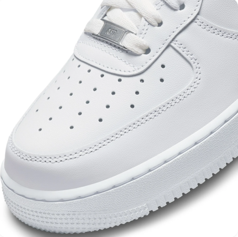 Nike All-White Low-Top Lace-Up Sneakers