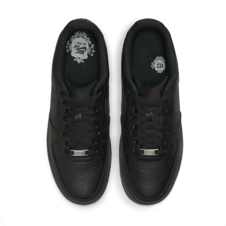 Nike Air Force 1 All-Black Low-Top Sneakers