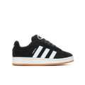 adidas Campus Black and White Low-Top Sneakers with Gum Sole
