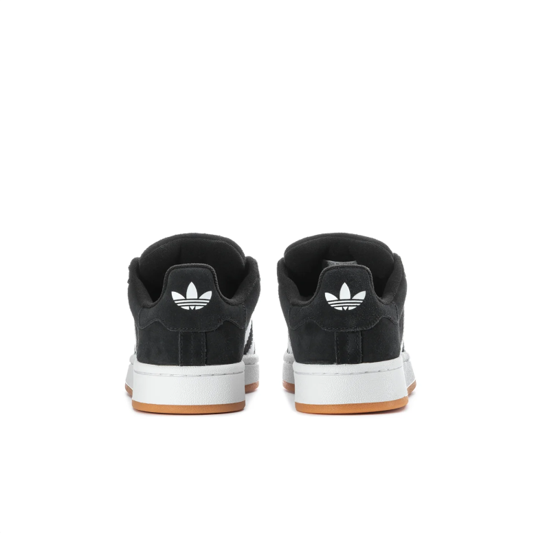 adidas Campus Black and White Low-Top Sneakers with Gum Sole