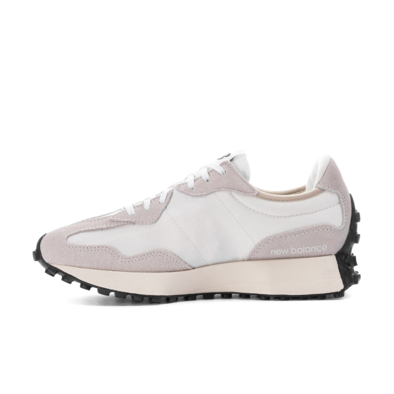 New Balance Sneakers – White and Light Gray with Black N Logo