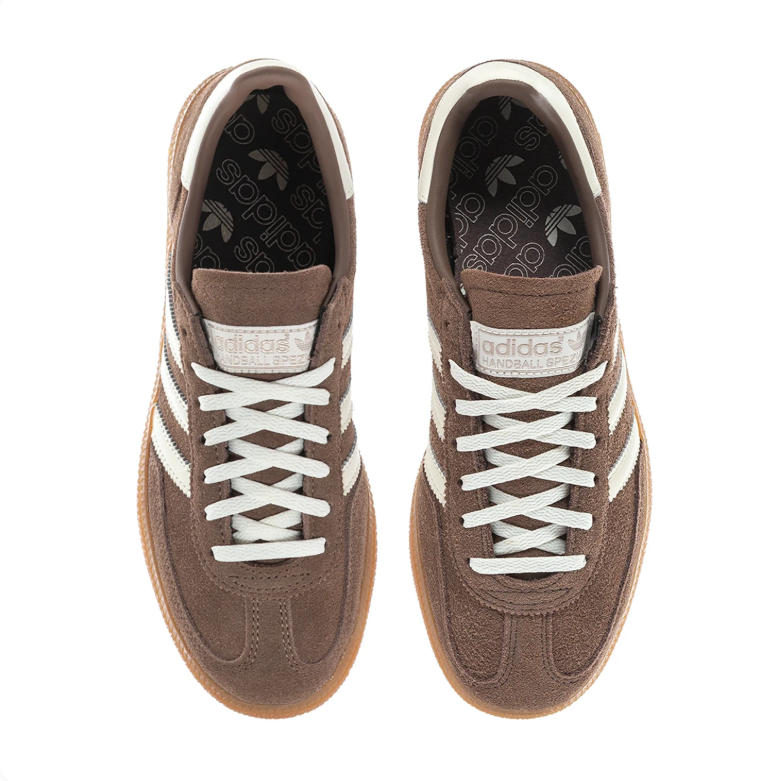 adidas Spezial Brown and Cream Low-Top Sneakers with Gum Sole