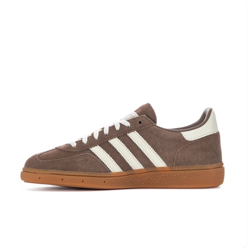 adidas Spezial Brown and Cream Low-Top Sneakers with Gum Sole