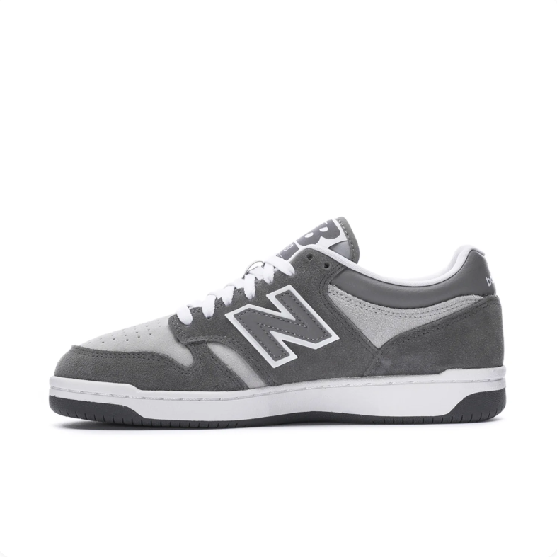 New Balance 480 Low-Top Sneakers – Gray and White