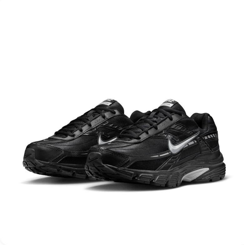 Nike Initiator Black and Metallic Silver Low-Top Sneakers