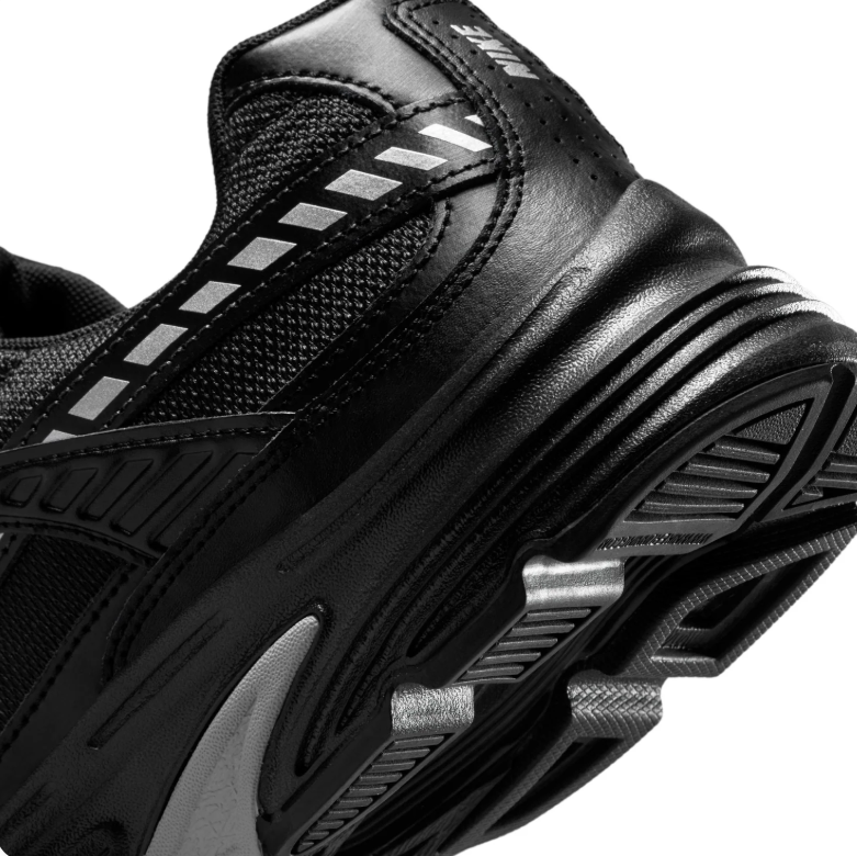 Nike Initiator Black and Metallic Silver Low-Top Sneakers