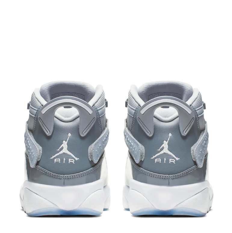 Jordan Gray High-Top Sneakers with Crossover Ankle Straps