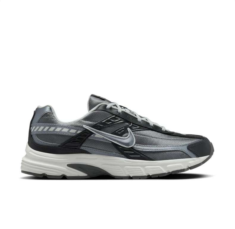 Nike Initiator Charcoal and Black Low-Top Sneakers with White Sole