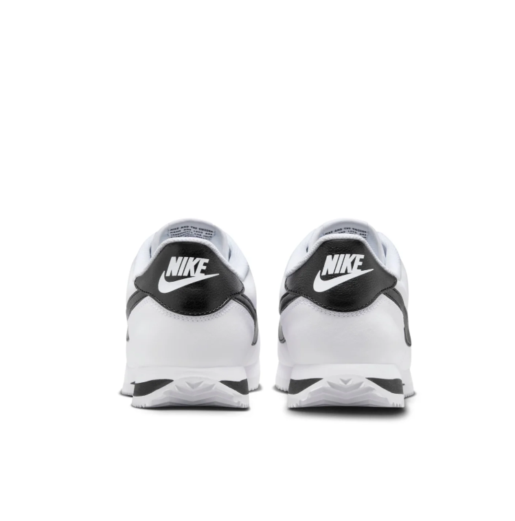 Nike White Low-Top Sneakers with Black Swoosh Details