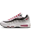 Nike Air Max White, Grey and Black Low-Top Sneakers with Red Accents