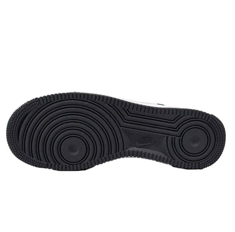 Nike White and Charcoal Low-Top Sneakers with Black Outsoles
