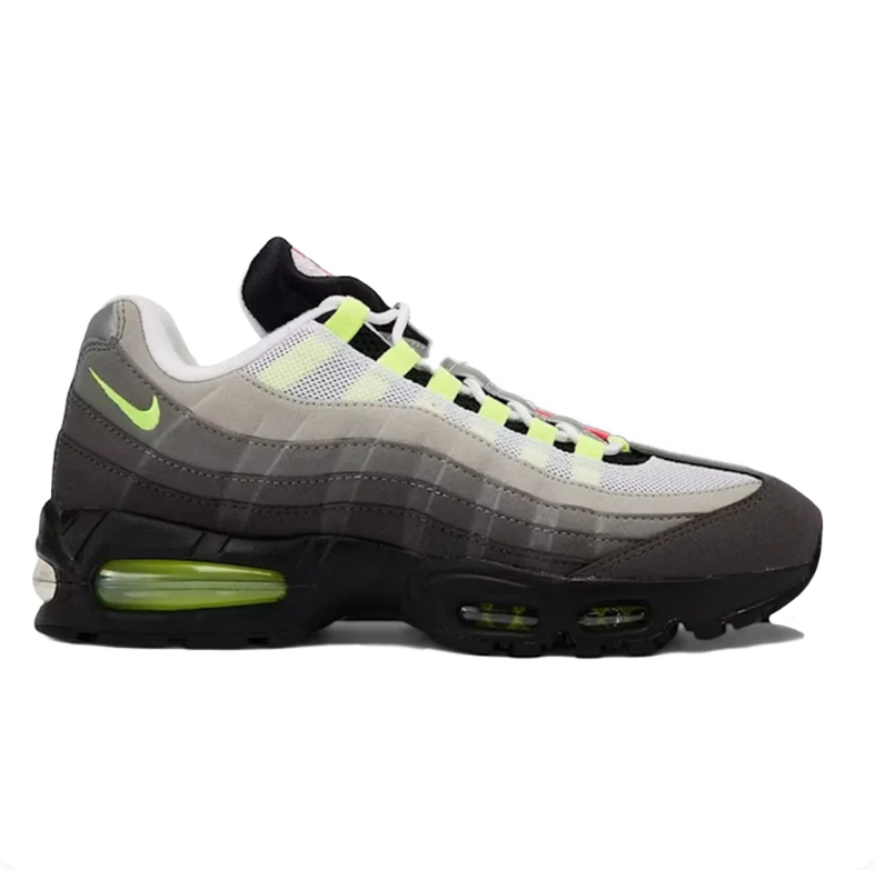 Nike Air Max 95 Sneakers – Gray and Black with Multicolor Accents
