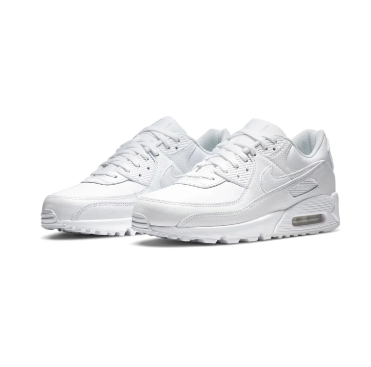 Nike Air Max 90 All-White Low-Top Sneakers