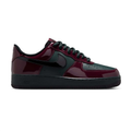 Nike Air Force 1 Low Sneakers – Glossy Burgundy and Dark Green with Black Sole